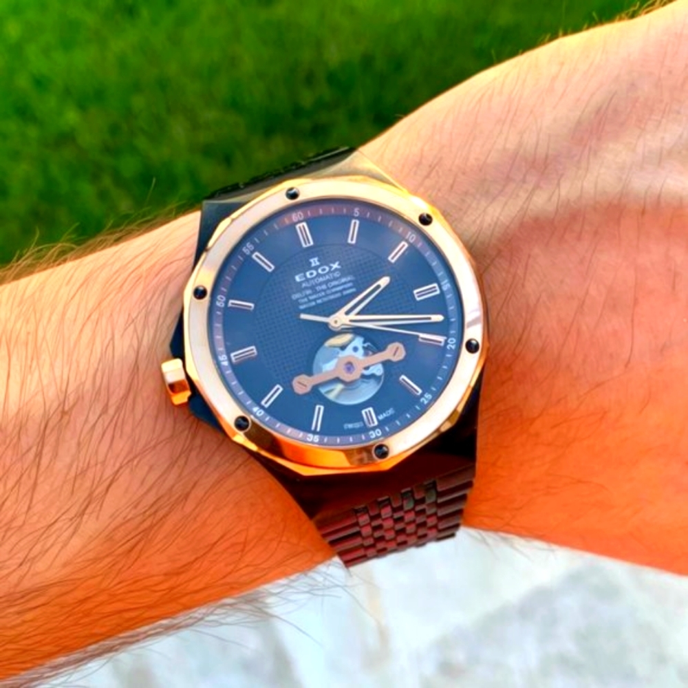 Edox Delfin Open Heart Automatic Swiss Timepiece